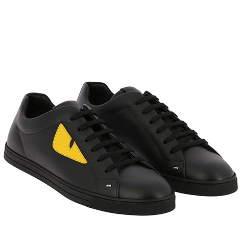 fendi black monster eyes sneakers